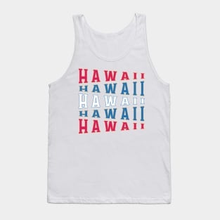 TEXT ART USA HAWAII Tank Top